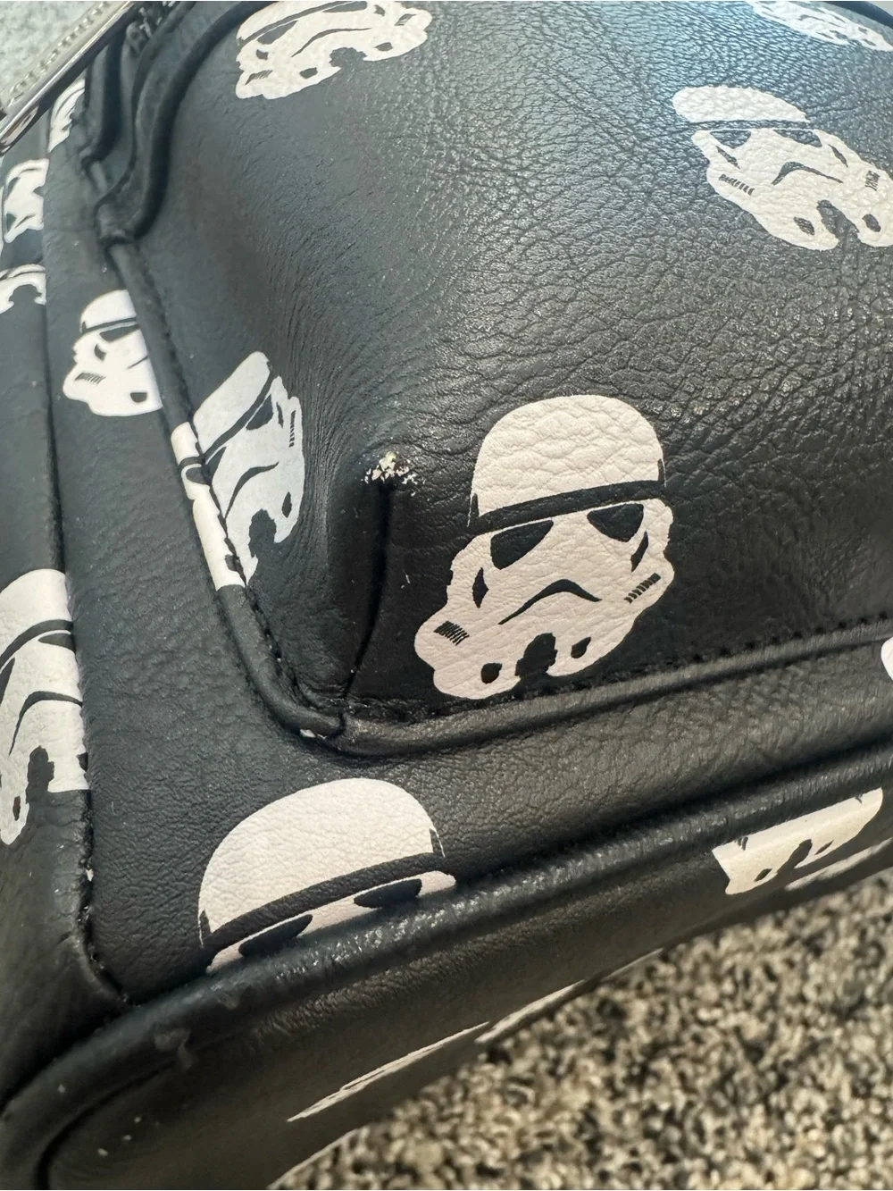 Loungefly Black Star Wars Stormtrooper Mini Backpack All Over Print